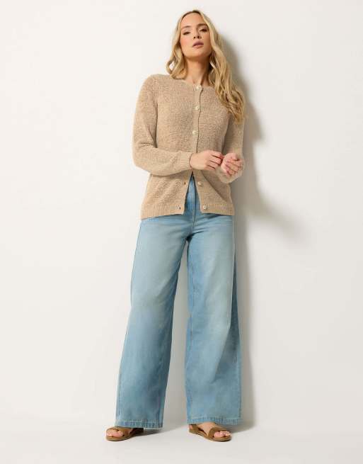 Long Tall Sally Knitted cardigan in natural, 2 of 4