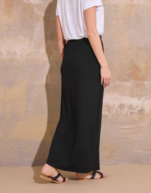 Long Tall Sally Maxi tube skirt in black, 2 of 4