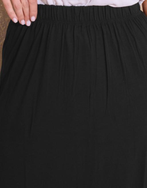 Long Tall Sally Maxi tube skirt in black, 3 of 4