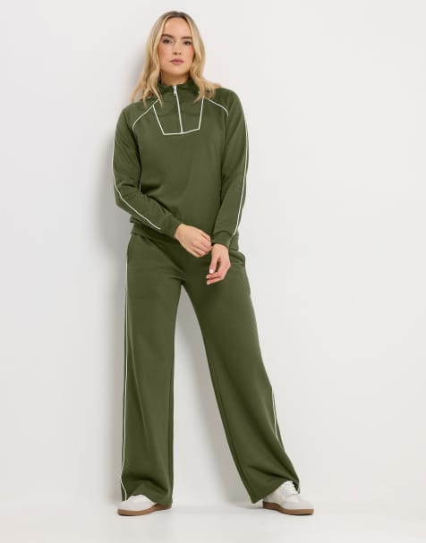 Long Tall Sally Pipe quarter zip sweatshirt and trouser - view 1