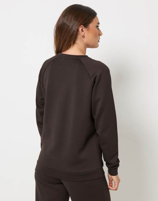 Long Tall Sally Premium crew neck sweatshirt in brown, 3 of 4