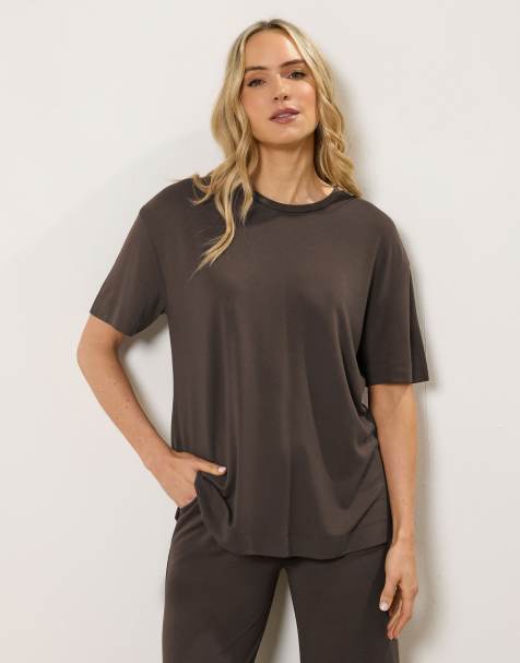 Long Tall Sally Premium t-shirt in brown - view 1