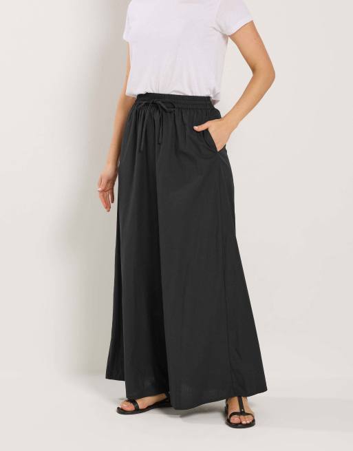 Long Tall Sally Pull on maxi skirt in black, 2 of 4