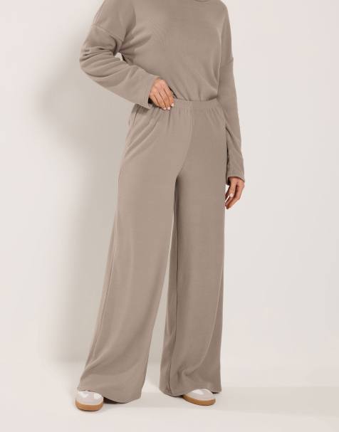 Long Tall Sally Ribbed co-ord set in natural - view 1