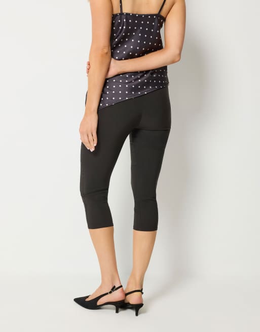 Long Tall Sally Skinny fit cropped trousers in black, 3 of 4