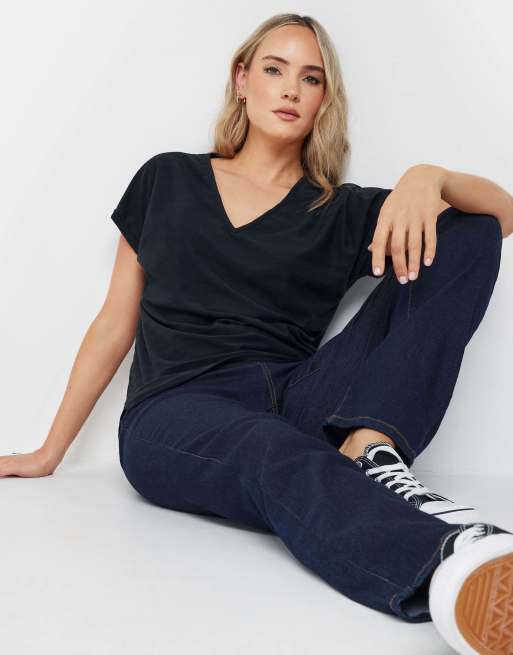Long Tall Sally Straight leg jeans in blue, 4 of 4