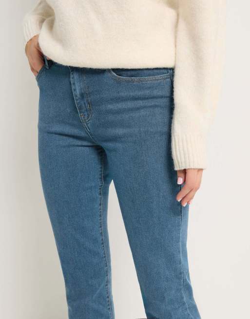 Long Tall Sally Stretch bootcut jeans in blue, 3 of 4