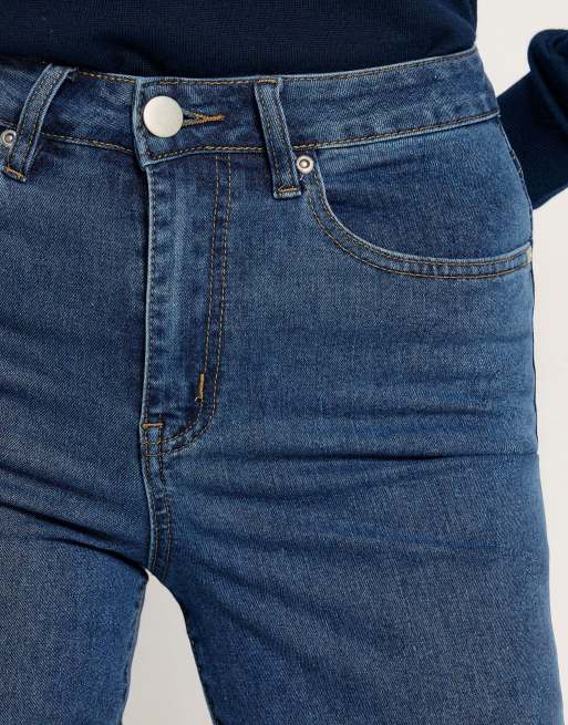 Long Tall Sally Stretch straight leg jeans in blue, 4 of 4