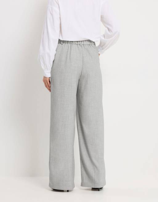 Long Tall Sally Tailored wide leg trousers in grey, 4 of 4