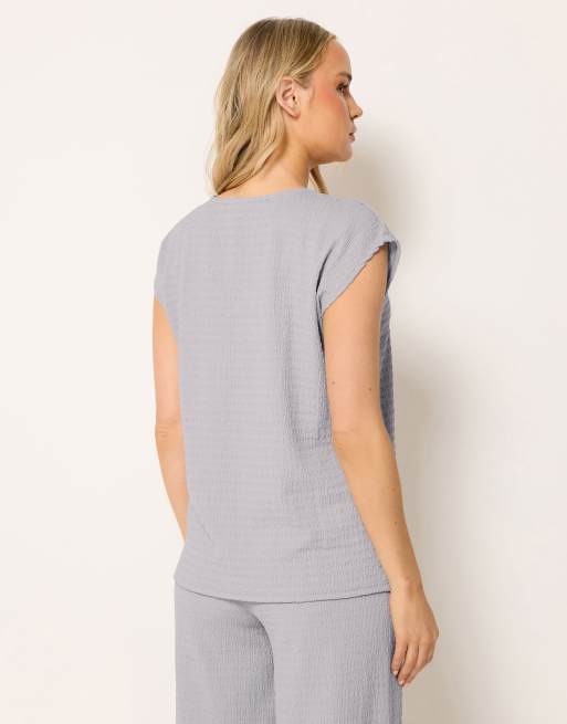 Long Tall Sally Textured top in grey, 2 of 4