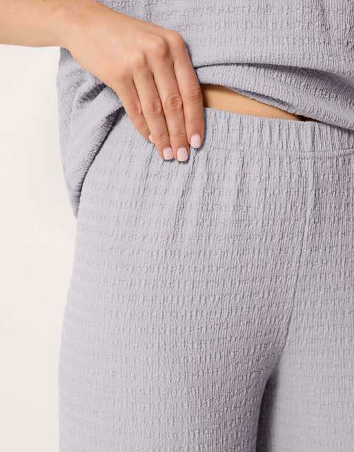 Long Tall Sally Textured wide leg trousers in grey, 4 of 4