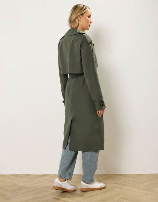 Long Tall Sally Trench coat in green, 2 of 4
