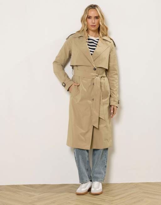 Long Tall Sally Trench coat in natural, 2 of 4