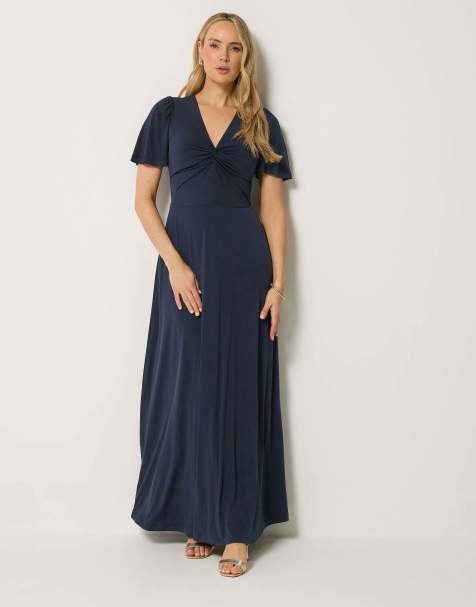 Long Tall Sally Twist front maxi dress in blue - view 1