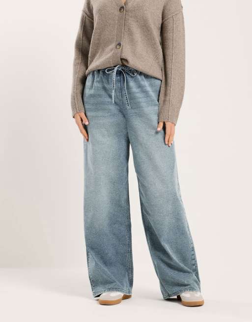 Long Tall Sally Wide leg jeans in blue, 2 of 4
