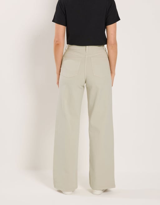 Long Tall Sally Wide leg jeans in ivory, 3 of 4