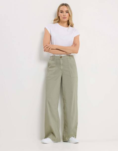 Long Tall Sally Wide leg trousers in green - view 1