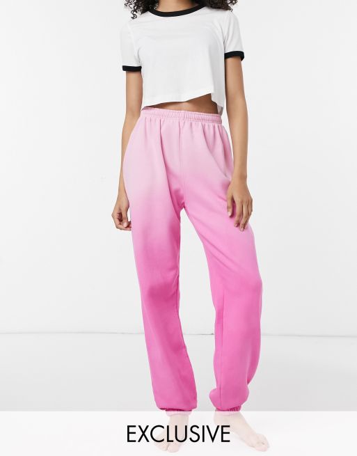 Loose Threads - Ruimvallende lounge joggingbroek in ombré, deel van co-ord set
