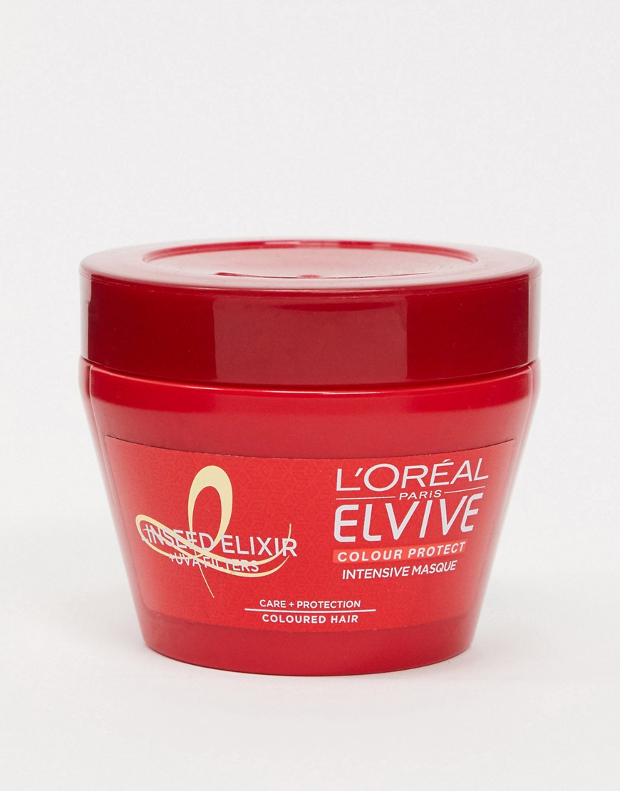L'Oreal - Elvive - Colour Protect - Haarmasker voor gekleurd haar 300 ml-Zonder kleur