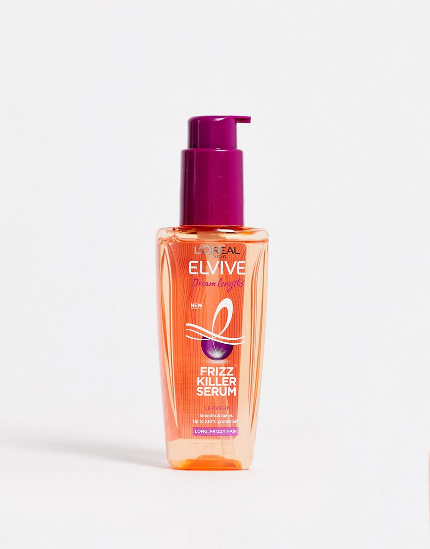 L'Oreal Elvive Dream Lengths Leave In Serum Sleek Frizz Killer for Long, Frizzy Hair 100ml-No colour