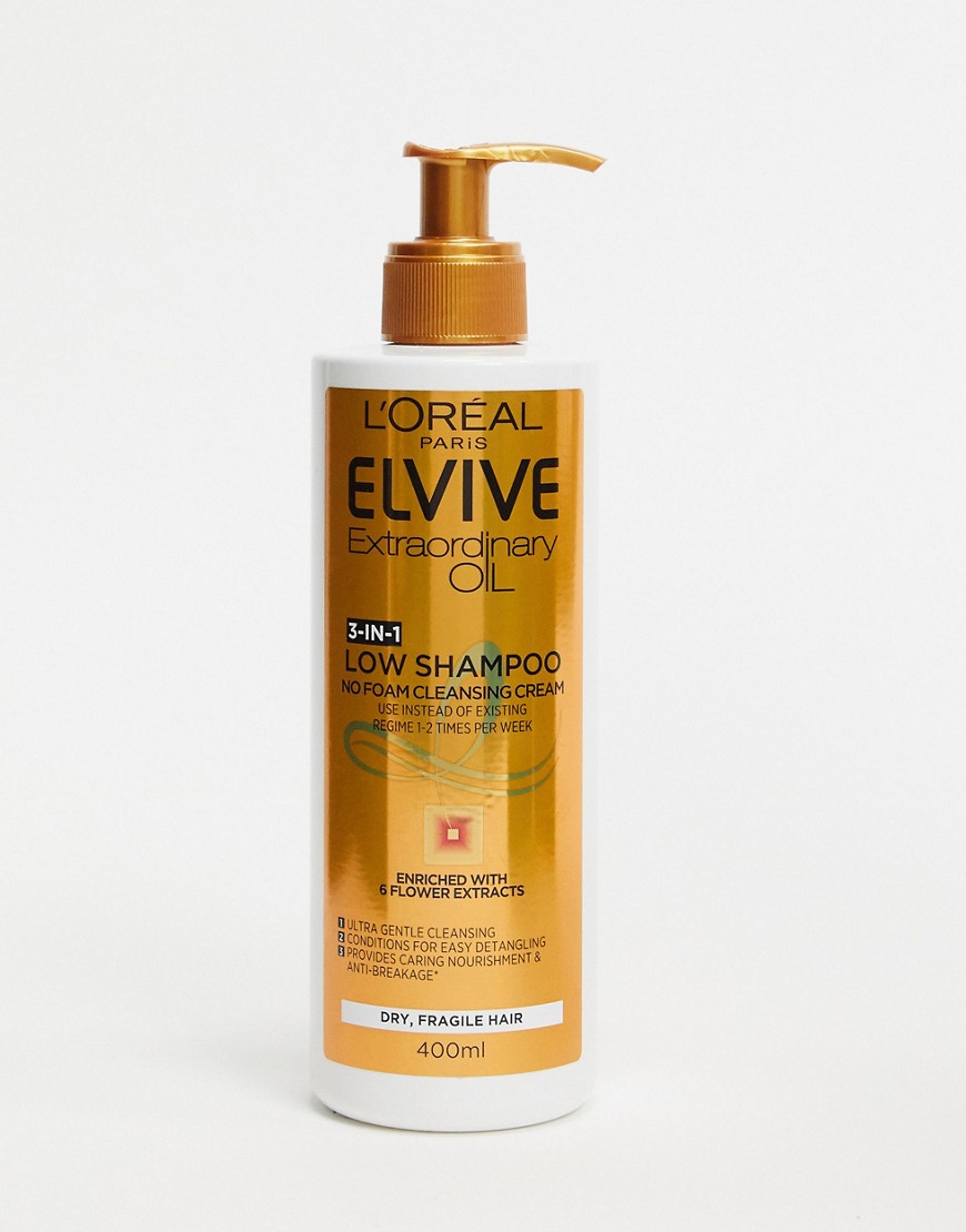 L'Oreal Elvive - Extraordinary Oil Low - Shampoo per capelli secchi 400 ml-Nessun colore