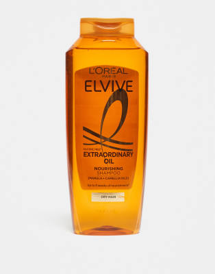 L'Oreal Elvive L'Oreal Elvive Extraordinary Oil Shampoo for Dry Hair 500ml-No colour