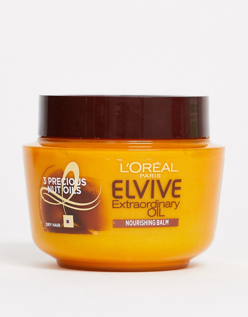 L'Oreal - Elvive Extraordinary olie hårmaske til tørt hår 300ml-Ingen farve