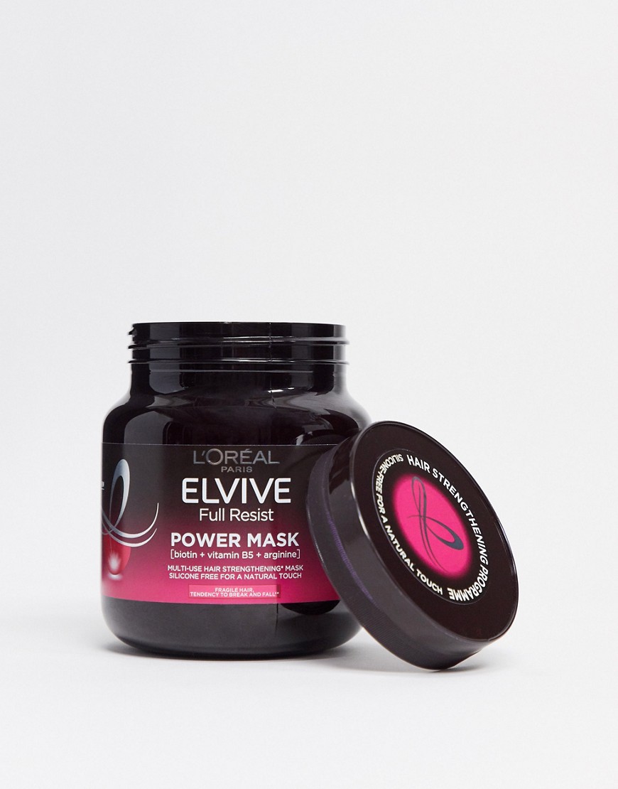 L'Oreal – Elvive – Full Resist Fragile Hair Mask with Biotin for Hair Fall – Stärkande hårbehandling 680ml-Ingen färg