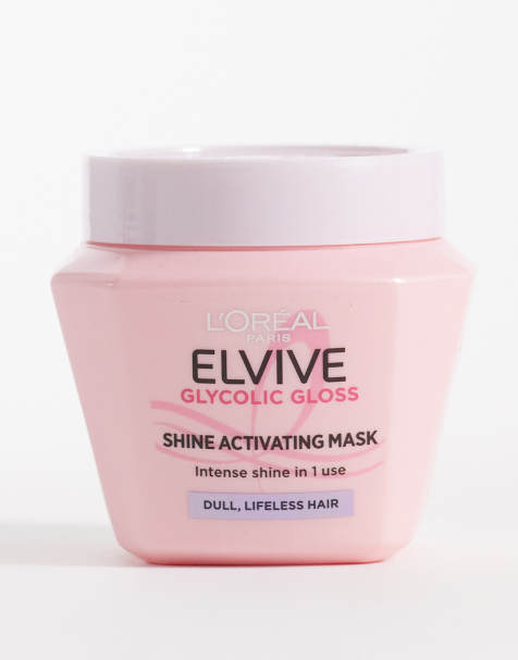 L'Oreal – Elvive – Glycolic Gloss Core Diamond Mask – Maska z kwasem glikolowym, 300 ml - view 1