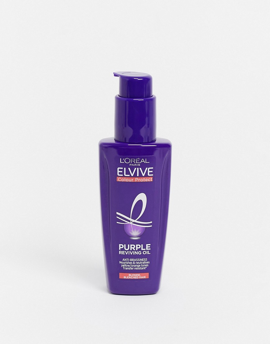 L'Oreal Elvive - Haarolie Colour Protect Purple Anti-Brassiness Hair Oil, 100 ml-Geen kleur