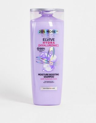 L'Oreal Elvive Hydra Hyaluronic Acid Shampoo 500ml, moisturising for dehydrated hair