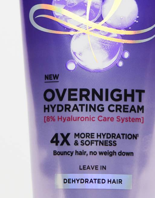 L'Oreal – Elvive Hydra – Krem nawilżający do włosów suchych na noc z kwasem hialuronowym, 200 ml, 3 z 4