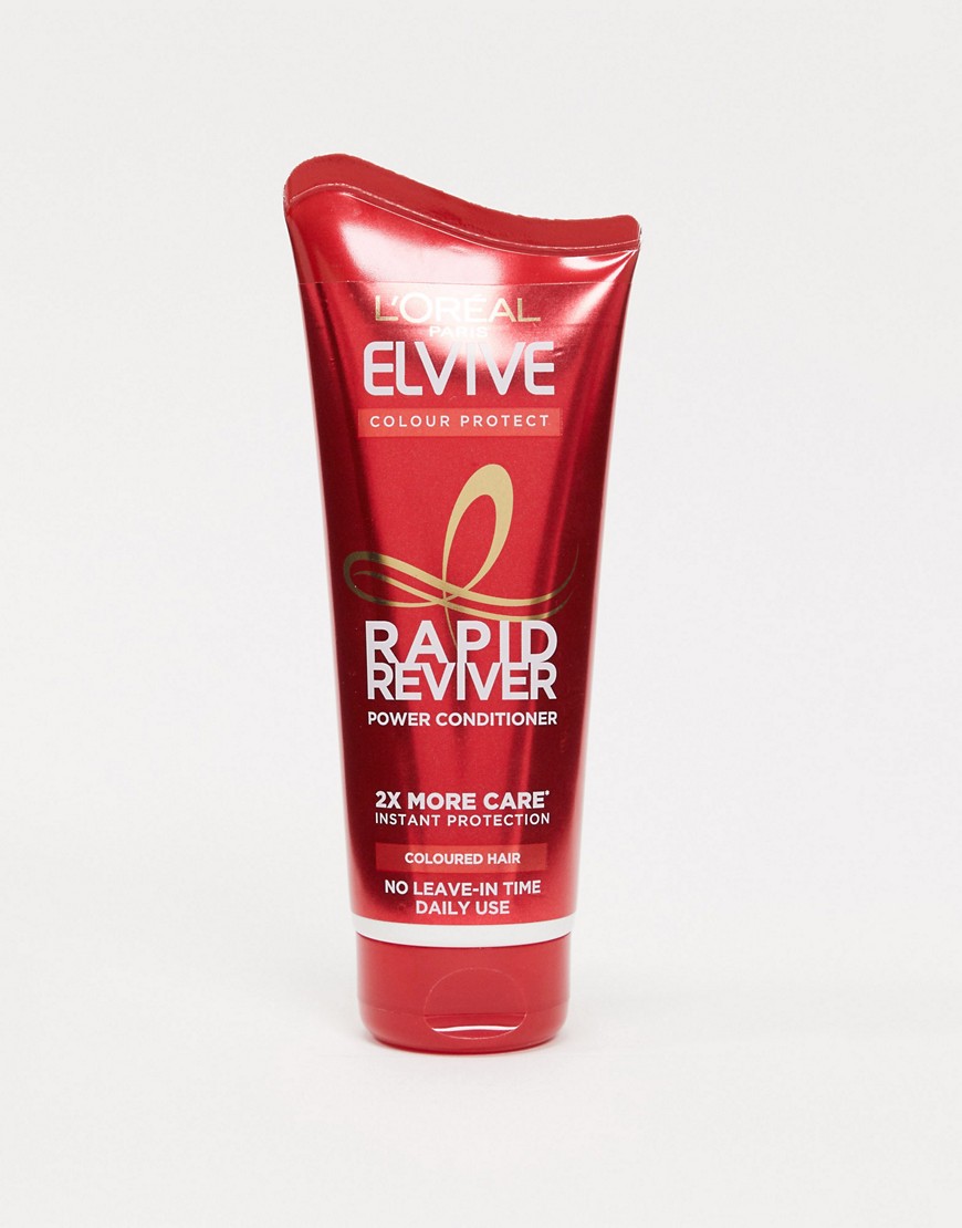 L'Oreal Elvive Rapid Reviver Colour Protect Coloured Hair Power Conditioner 180ml-No Colour