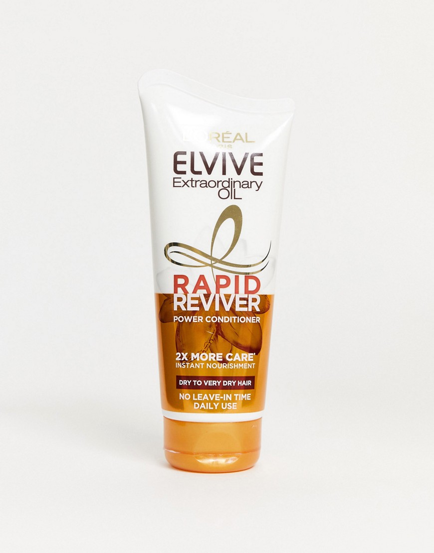 L'Oreal - Elvive - Rapid Reviver Extraordinary Oil Dry Hair Power conditioner 180ml-Zonder kleur