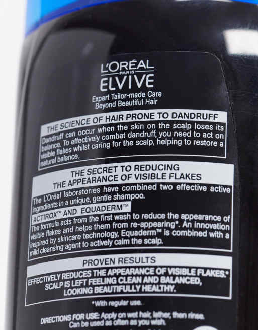 L'Oreal - Elvive - Shampoing homme antipelliculaire cheveux normaux - 500 ml, 3 de 4