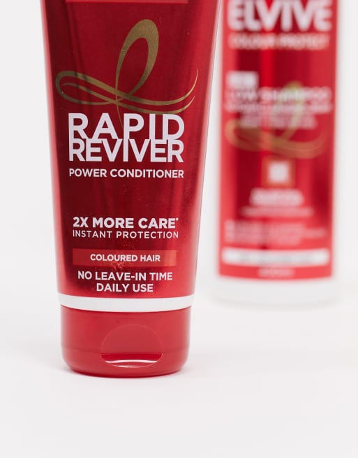 L'Oreal - Elvive Rapid Reviver - Après-shampooing protection couleur 180 ml, 2 de 4