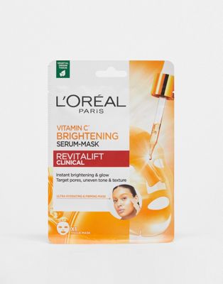 L'Oreal Instant Brightening Serum Mask infused with Vitamin C and Salicylic Acid 26g - ASOS Price Checker