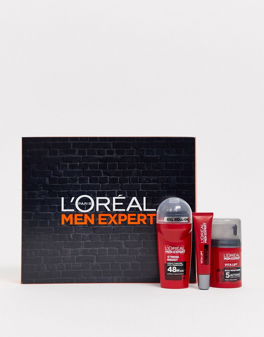 L'Oreal Men Expert – Anti Ageing Moisturiser Regime Kit – Återfuktande anti age-set-Ingen färg
