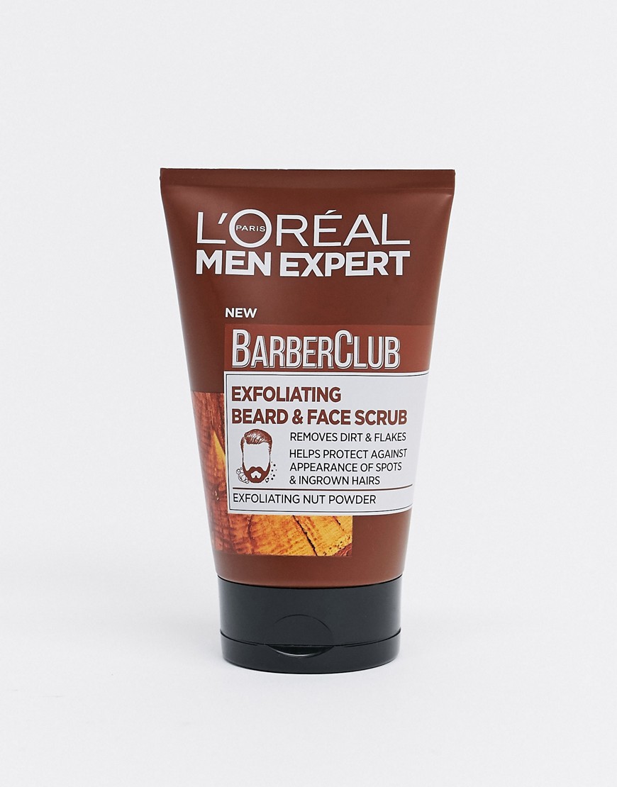 L'Oreal Men Expert Barber Club Exfoliating Beard & Face Scrub 100ml-No colour