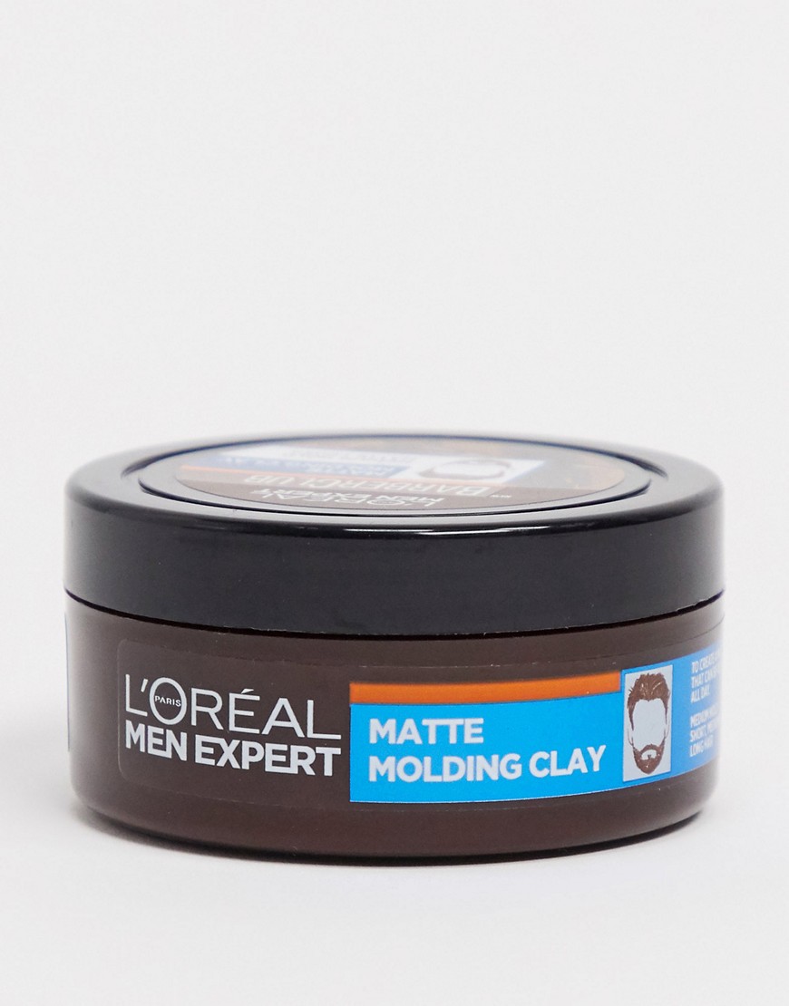 L'Oreal Men Expert – Barber Club Messy Hair Molding Clay – Hårkräm 75ml-Ingen färg