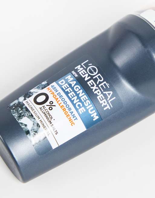 L'Oreal Men Expert - Deodorante roll-on Magnesium Defence Hypoallergenic 48H da 50ml, 3 di 4