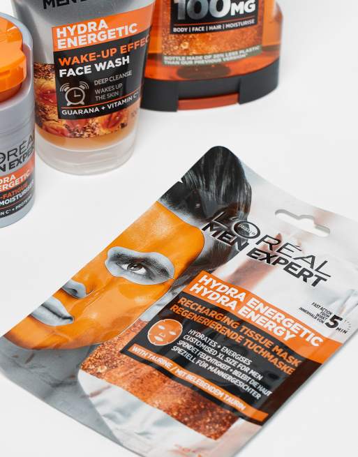 L'Oréal Men Expert - Fully Charged-gavesæt med toilettaske til mænd, 4 af 4