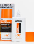 [L'Oreal Men Expert] L'Oreal Men Expert Hydra Energetic Daily SPF50+ Invisible Fluid 50ml-No colour No Size No colour