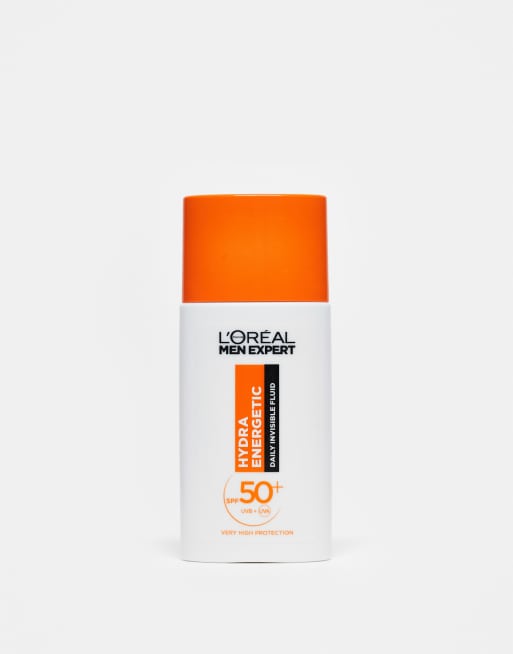 L'Oréal Men Expert - Hydra Energetic Daily SPF50+ Invisible Fluid - Fugtighedscreme til ansigtet 50 ml, 4 af 4