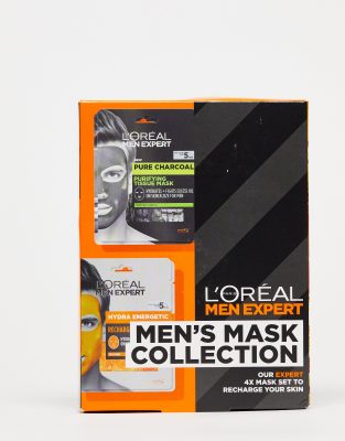 L'Oreal Men Expert Men's Mask Collection x4 - ASOS Price Checker