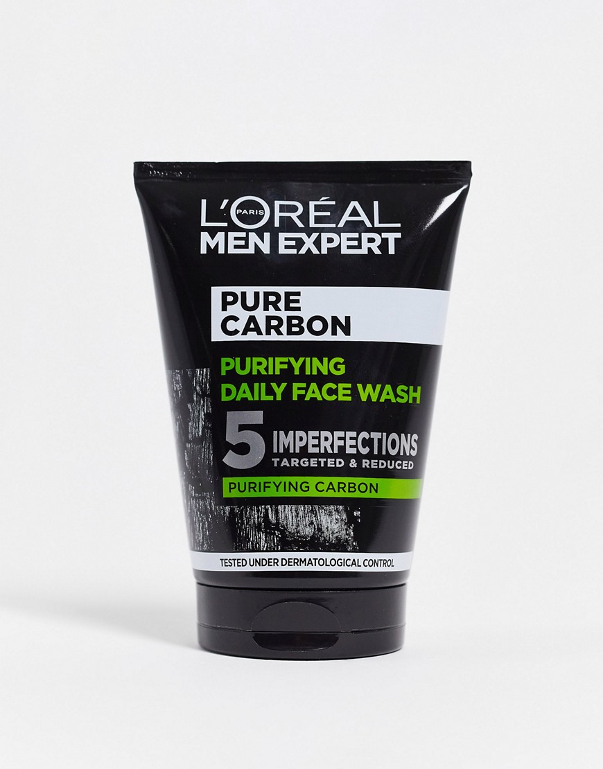 L'Oreal Men Expert Pure Charcoal Purifying Daily Face Wash 100ml-No Colour