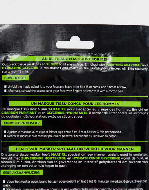 L'Oreal Men Expert – Pure Charcoal – Reinigende Tuchmaske, 30 g, 4 von 4
