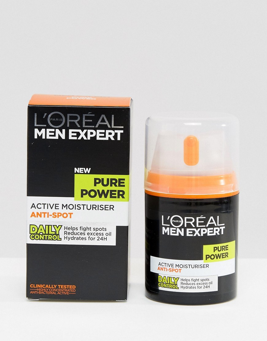 L'Oreal Men Expert - Pure Power - Crema idratante anti brufoli 50 ml-Multicolore