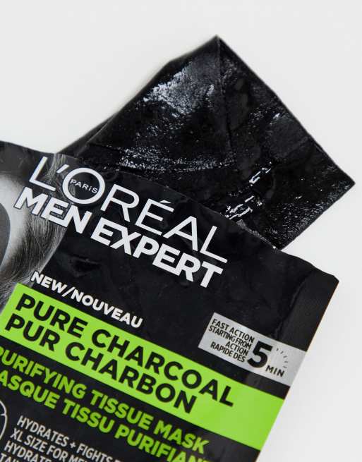 L'Oreal Men Expert - Zuiverend tissue-masker met pure houtskool 30 g, 3 van 4