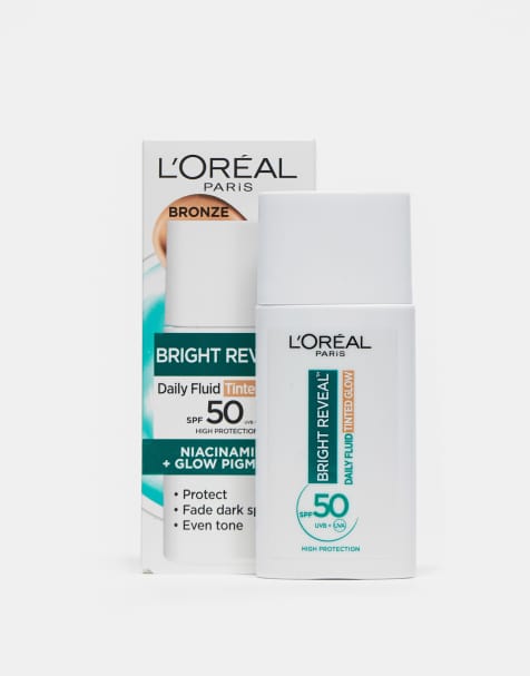 L'Oreal Paris – Bright Reveal Daily Fluid Tinted Glow SPF 50+ Bronze Glow 50ml - view 1